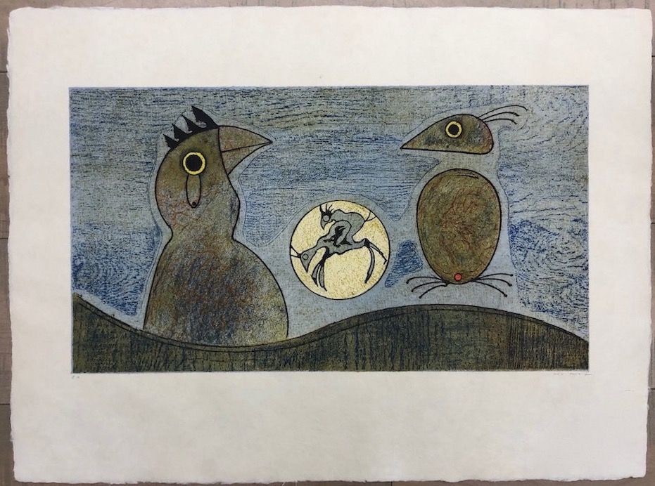 Eau-Forte Ernst - Los Pájaros