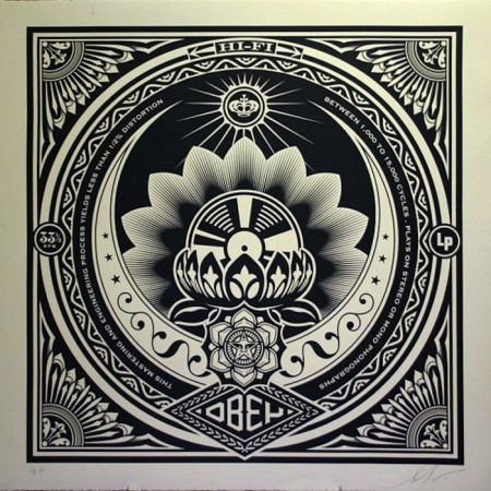 Sérigraphie Fairey - Lotus Album, Large Format