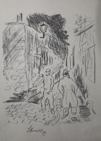 Gravure Bonabel - Louis-Ferdinand Céline - Gravure Originale - Voyage au Bout de la Nuit