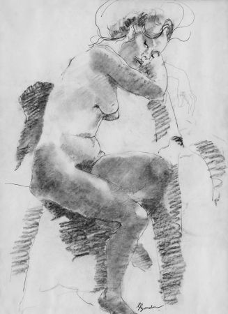 Lithographie Bonabel - Louis-Ferdinand Céline - Litographie Originale / Original Lithograph - Autoportrait/Self-portrait - 1958