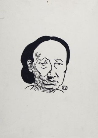 Lithographie Vallotton - Louise Michel, 1894