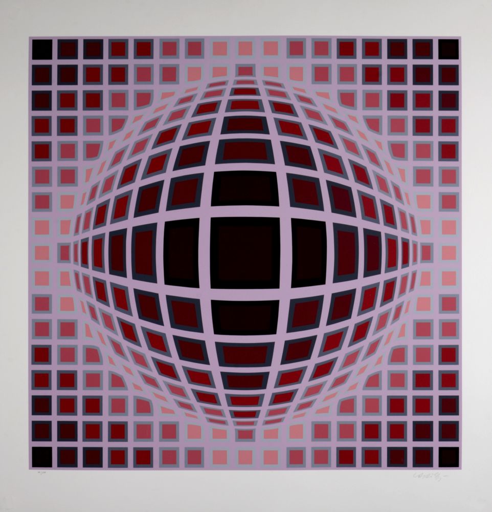 Sérigraphie Vasarely - Louisiana 1, c. 1983 - Hand-signed