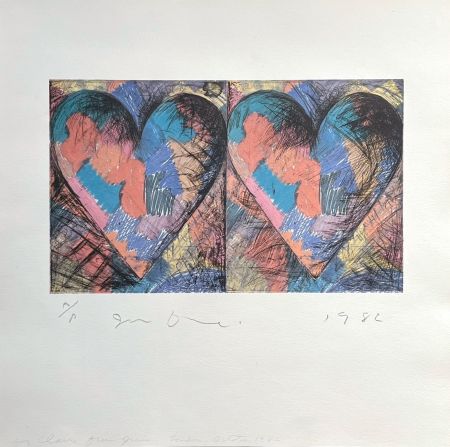 Lithographie Dine - Louisiana Hearts