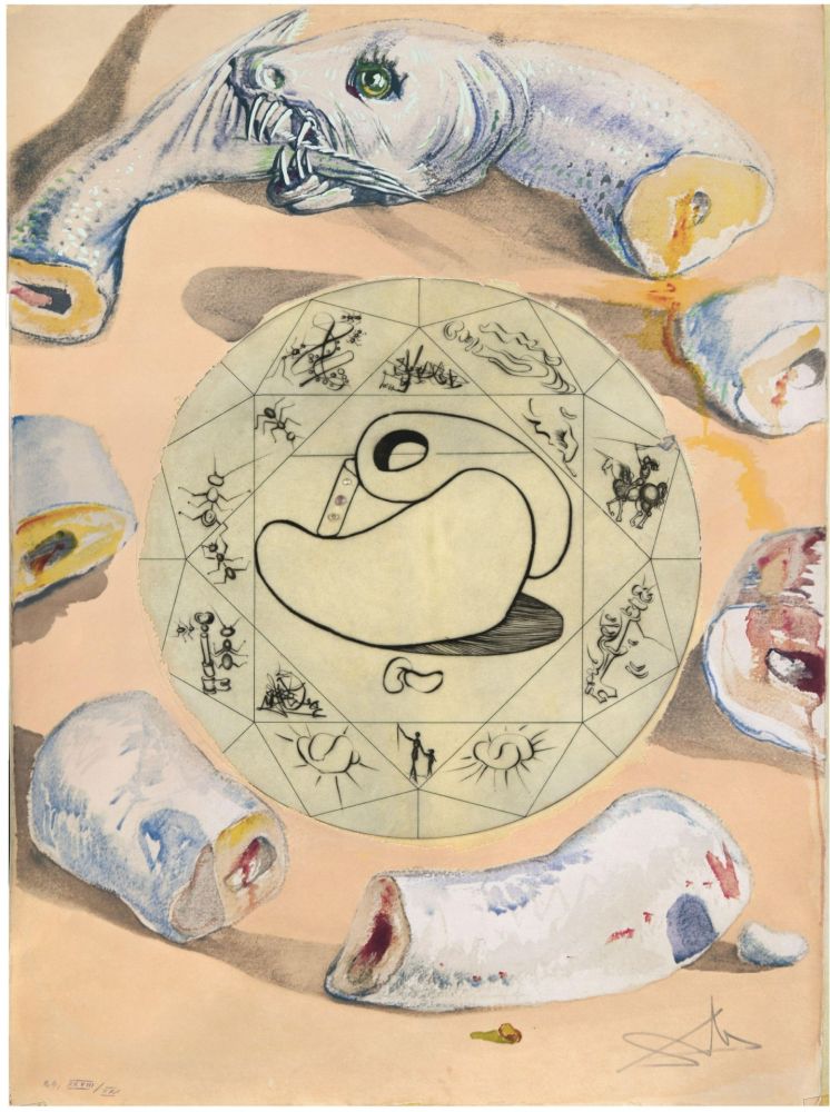 Sérigraphie Dali - L'Ouroboros