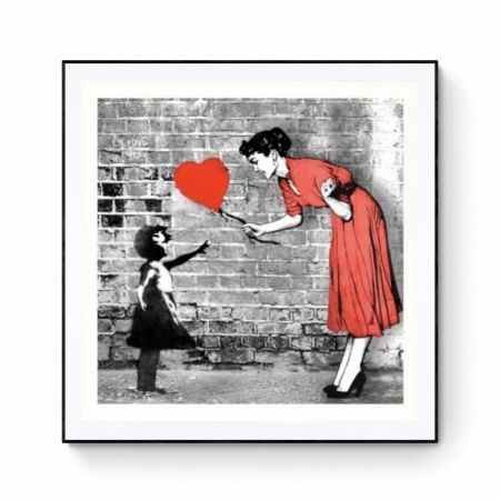 Lithographie Mr Brainwash - Love-catcher (Rouge)