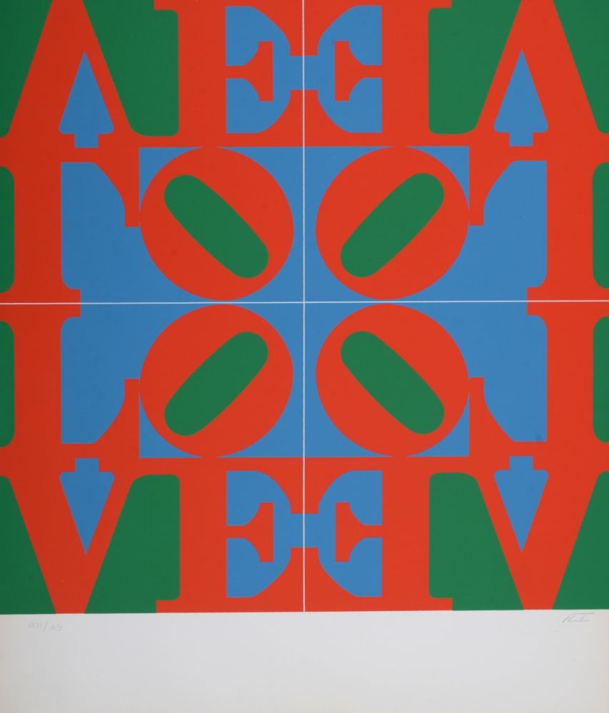 Sérigraphie Indiana - Love, 1967 - Hand-signed