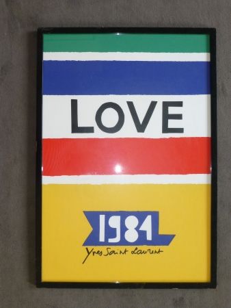 Affiche Saint Laurent - Love 1984