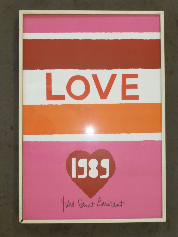 Affiche Saint Laurent - Love 1989