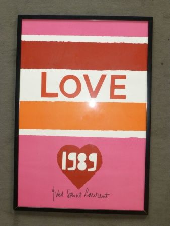 Affiche Saint Laurent - Love 1989