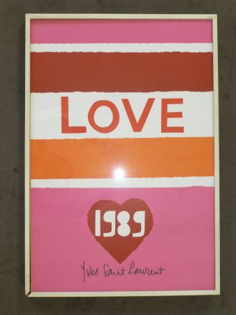 Affiche Saint Laurent - Love 1989