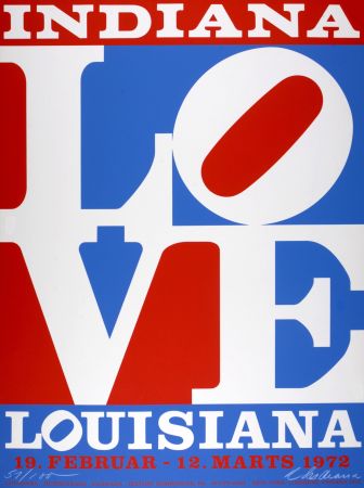 Sérigraphie Indiana - Love, Louisiana, 1972