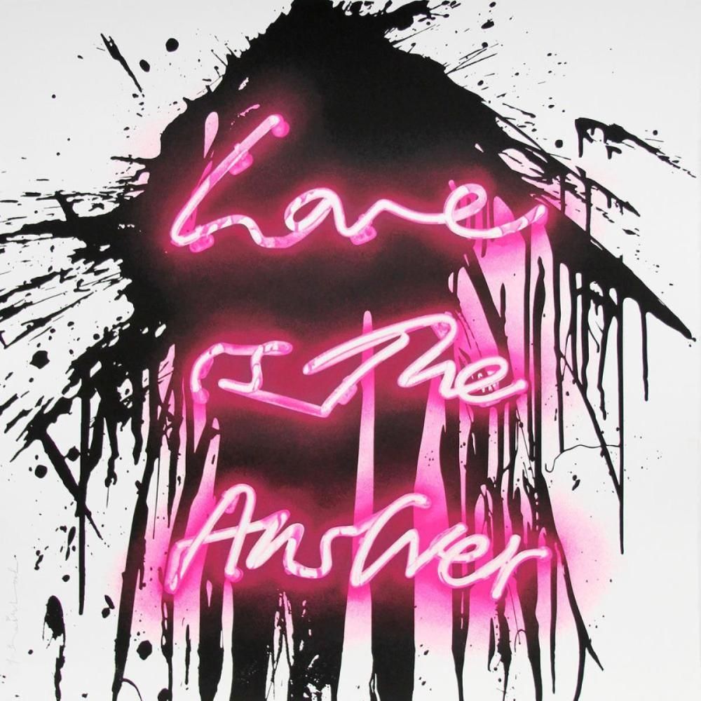 Sérigraphie Mr Brainwash - Love on