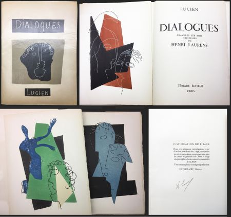 Livre Illustré Laurens - Lucien de Samosate - DIALOGUES. 32 bois gravés en couleurs (Tériade 1951).