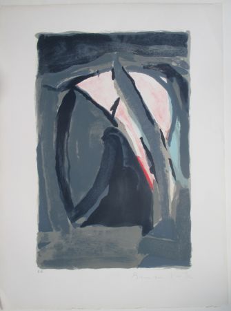 Lithographie Van Velde - Lumière Noir