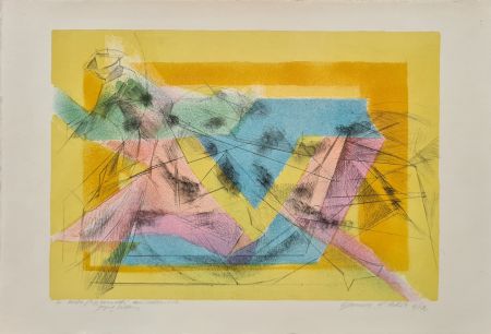 Lithographie Villon - L'écuyère 