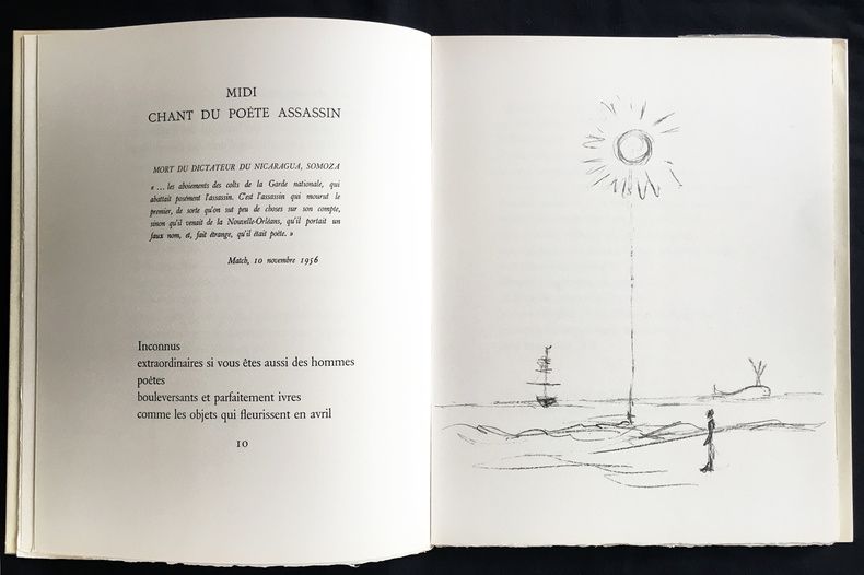Livre Illustré Giacometti - Léna Leclercq : POMME ENDORMIE. Lithographies originales d'Alberto Giacometti.