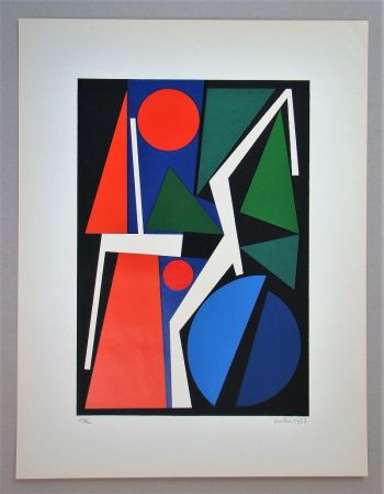 Sérigraphie Herbin - Madame Fou