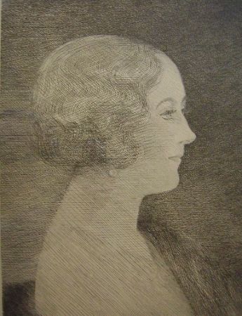 Gravure Marcoussis - Madame Marcel M. Markous