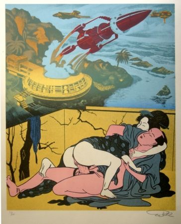 Lithographie Erro - Made in japan