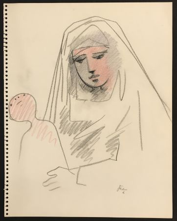 Aucune Technique Cocteau - Madonna and Child