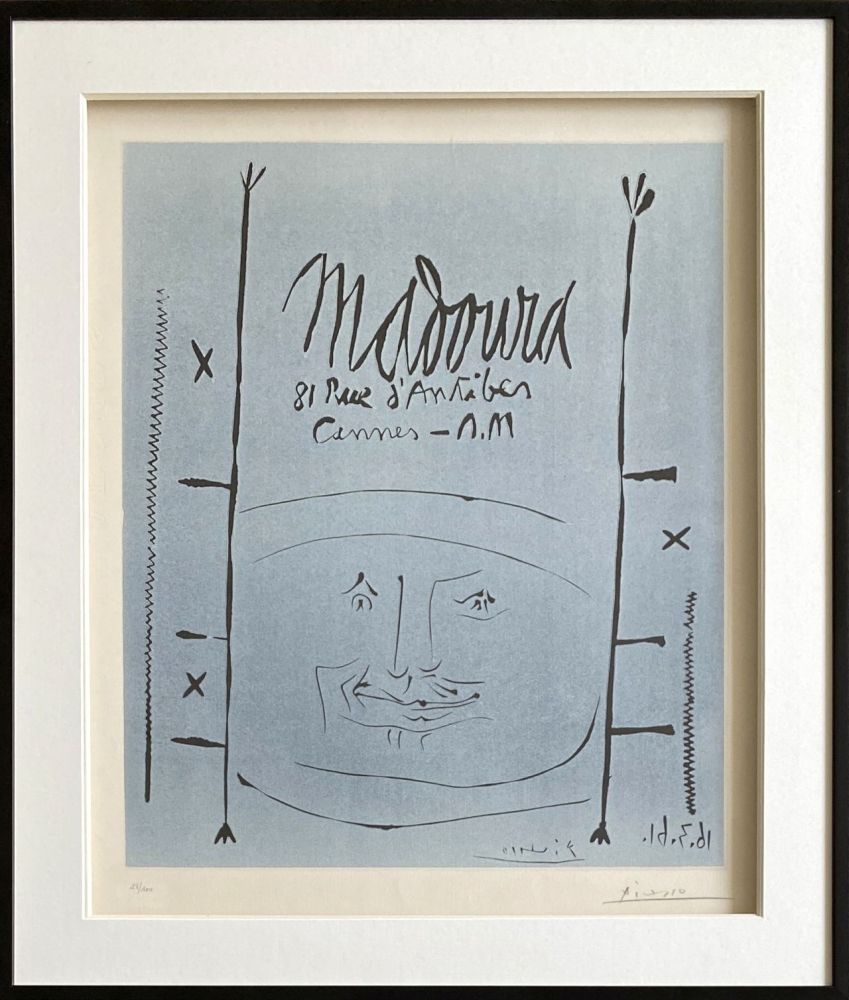 Linogravure Picasso - Madoura 1961