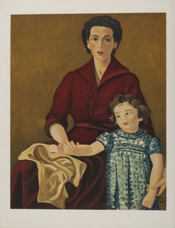 Lithographie Derain - Madre e hija