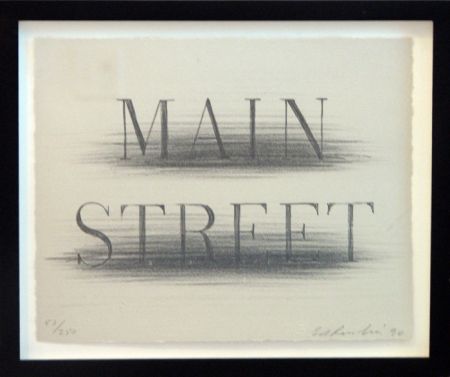 Aucune Technique Ruscha - Main Street