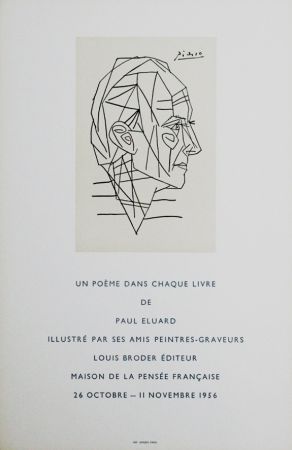 Affiche Picasso - '' Maison de la Pensée Francaise ''
