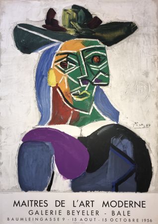 Lithographie Picasso - Maitres de l’ Art Moderne – Galerie Beyeler Basel