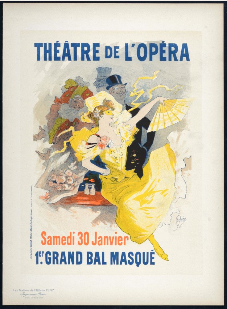 Lithographie Cheret - Maitres de L'affiche : Théâtre de l'Opéra, 1897