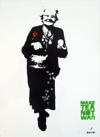 Sérigraphie Bambi - Make Tea Not War