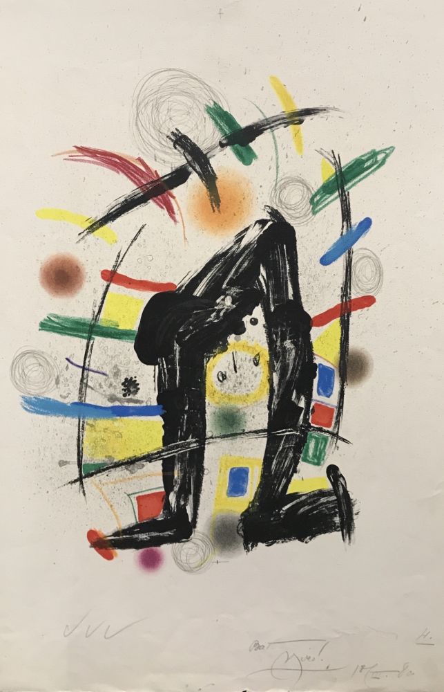 Lithographie Miró - Malabarista
