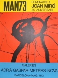 Lithographie Miró - MAN 73 