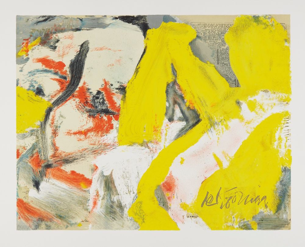 Lithographie Kooning - Man and the Big Blonde