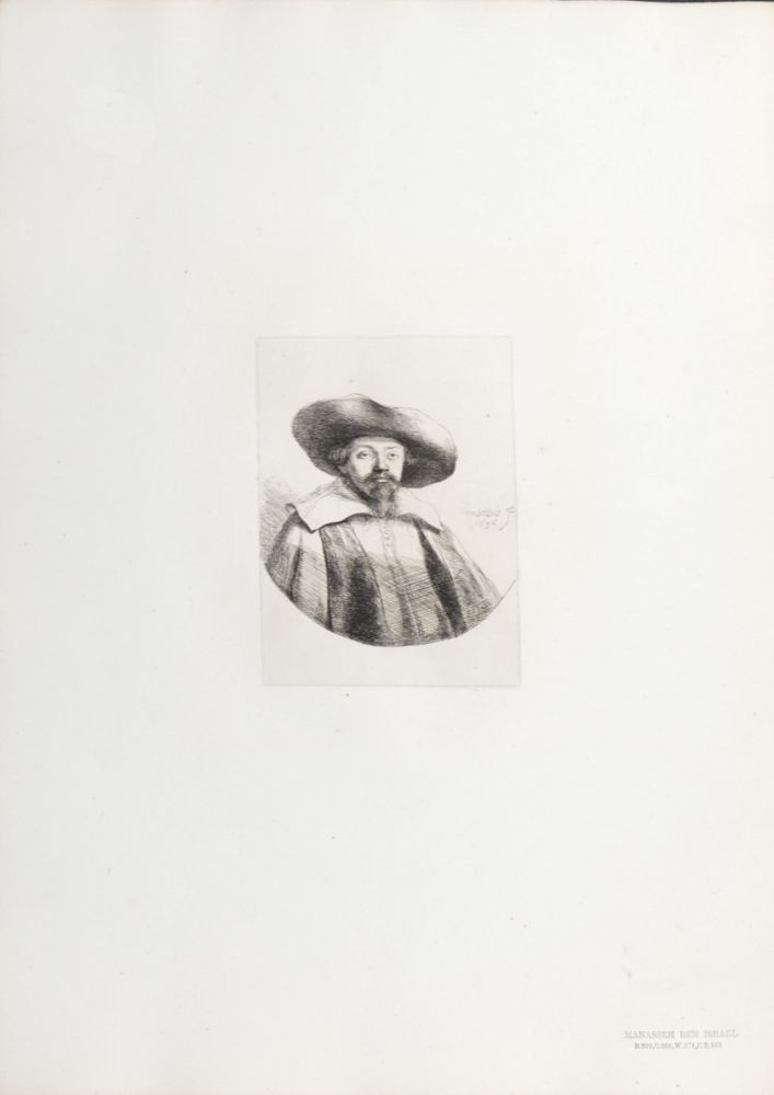 Héliogravure Rembrandt - Manasseh Ben Israel