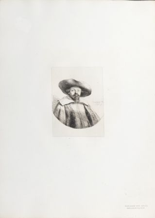 Héliogravure Rembrandt - Manasseh Ben Israel