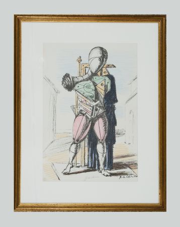 Lithographie De Chirico - Manichino