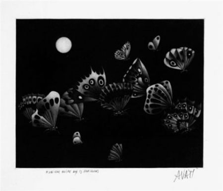 Manière Noire Avati - Manière noire au 13 papillons (1964)
