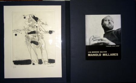 Livre Illustré Millares - Manolo Millares - Colección Nueva orbita - Incluye un aguafuerte - Firmado y numerado