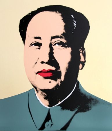 Sérigraphie Warhol (After) - Mao - Yellow