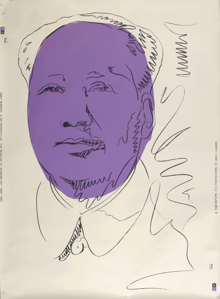 Sérigraphie Warhol - Mao, 1989