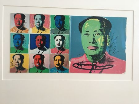 Lithographie Warhol - Mao Announcement