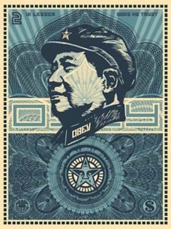 Sérigraphie Fairey - Mao Money