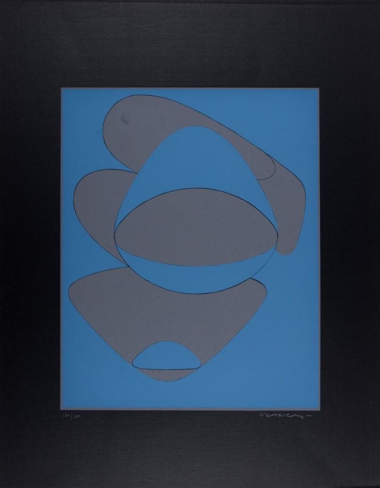 Sérigraphie Vasarely - Mar Caribe