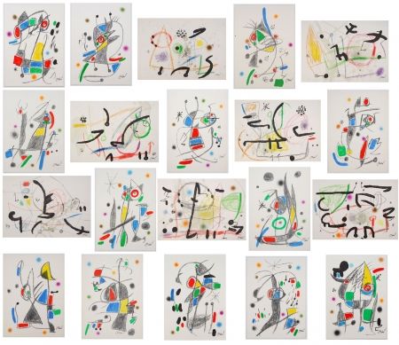 Lithographie Miró - Maravillas con variaciones acróstica 20 lithographs