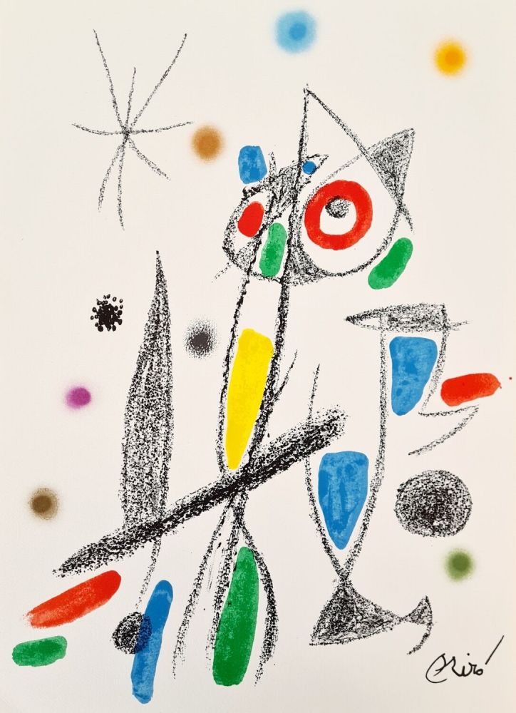 Lithographie Miró - Maravillas con Variaciones Acrósticas 12