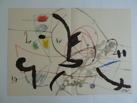 Lithographie Miró - Maravillas XI