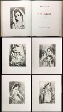 Livre Illustré Laurencin - Marcel Arland. ANTARES. Ex. avec suite supllémentaire des gravures (1944).
