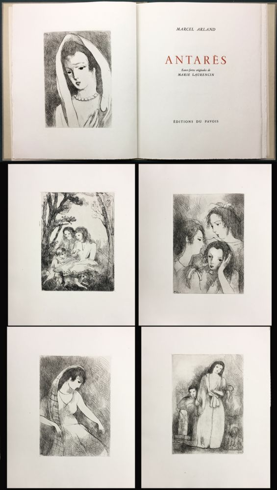 Livre Illustré Laurencin - Marcel Arland : ANTARES. Exemplaire avec suite (1944).
