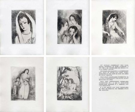 Livre Illustré Laurencin - Marcel Arland.ANTARES. 5 gravures avec double suite (1944).